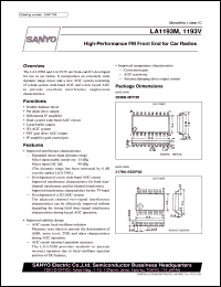 datasheet for LA1193M by SANYO Electric Co., Ltd.