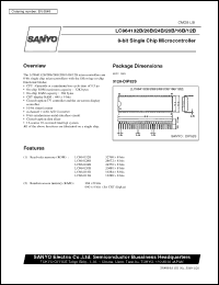 datasheet for LC864116B by SANYO Electric Co., Ltd.