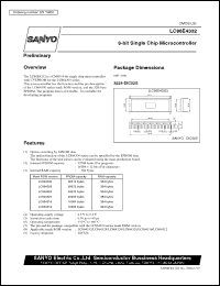 datasheet for LC86E4332 by SANYO Electric Co., Ltd.