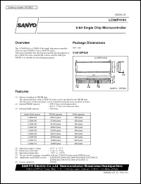 datasheet for LC86P4164 by SANYO Electric Co., Ltd.