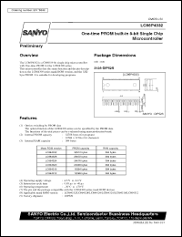 datasheet for LC86P4332 by SANYO Electric Co., Ltd.