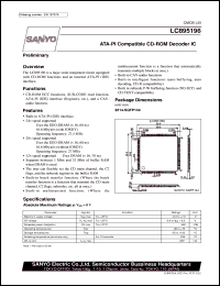 datasheet for LC895196 by SANYO Electric Co., Ltd.