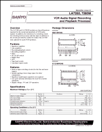 datasheet for LA7285M by SANYO Electric Co., Ltd.