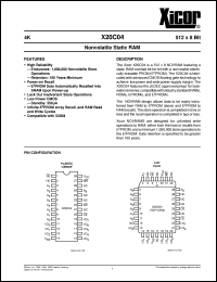 datasheet for X20C04JI-20 by 