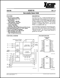 datasheet for X22C10P by 