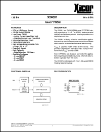 datasheet for X24001MM by 