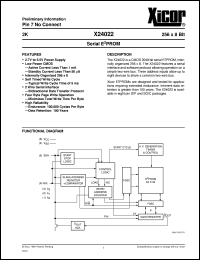 datasheet for X24022PM by 