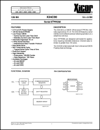 datasheet for X24C00SI by 