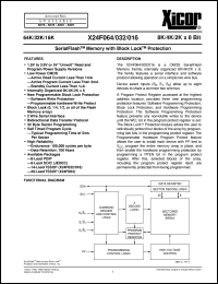 datasheet for X24F032P-5 by 