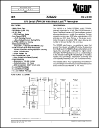 datasheet for X25320SM by 