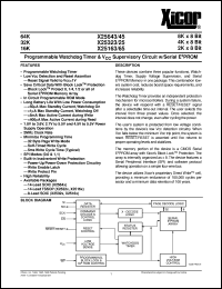 datasheet for X25643S8 by 