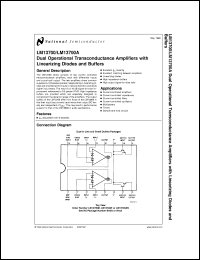 datasheet for LM13700MX by 