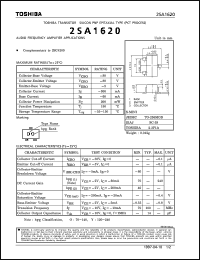 datasheet for 2SA1620 by Toshiba