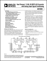 datasheet for AD10265 by Analog Devices