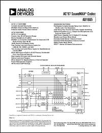 datasheet for AD1885 by Analog Devices