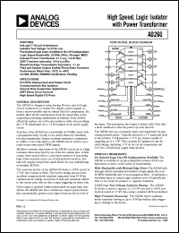 datasheet for AD260 by Analog Devices