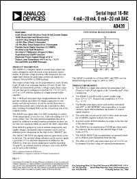 datasheet for AD420 by Analog Devices