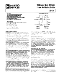 datasheet for AD539 by Analog Devices