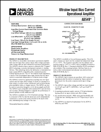 datasheet for AD549 by Analog Devices
