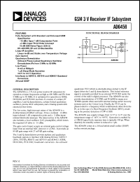 datasheet for AD6458 by Analog Devices
