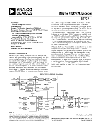 datasheet for AD722 by Analog Devices