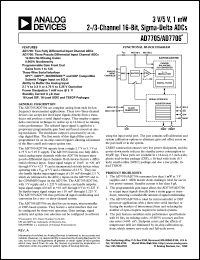 datasheet for AD7705 by Analog Devices