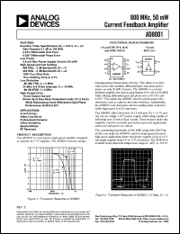 datasheet for AD8001 by Analog Devices