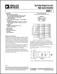 datasheet for AD8017 by Analog Devices