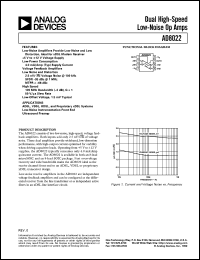 datasheet for AD8022 by Analog Devices