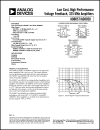 datasheet for AD8057 by Analog Devices
