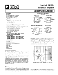 datasheet for AD8061 by Analog Devices