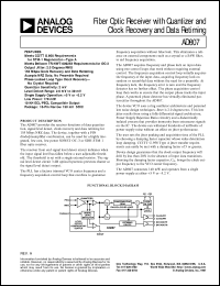 datasheet for AD807 by Analog Devices