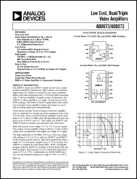 datasheet for AD8072 by Analog Devices