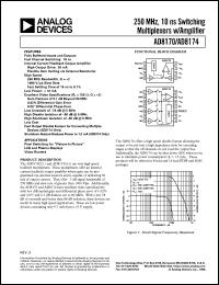 datasheet for AD8174 by Analog Devices