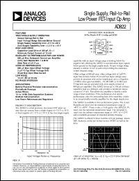 datasheet for AD822 by Analog Devices