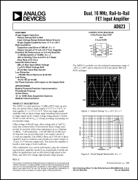 datasheet for AD823 by Analog Devices