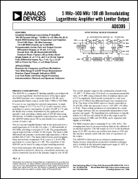 datasheet for AD8309 by Analog Devices