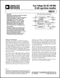 datasheet for AD8310 by Analog Devices