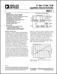 datasheet for AD8313 by Analog Devices