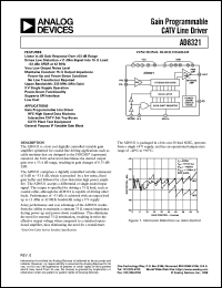 datasheet for AD8321 by Analog Devices