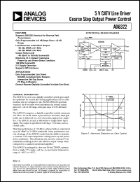datasheet for AD8322 by Analog Devices