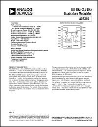 datasheet for AD8346 by Analog Devices