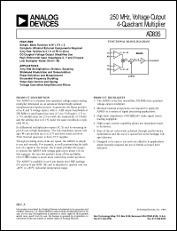 datasheet for AD835 by Analog Devices
