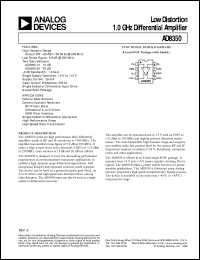 datasheet for AD8350 by Analog Devices