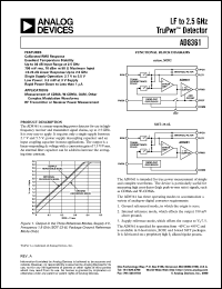 datasheet for AD8361 by Analog Devices