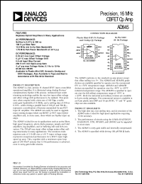 datasheet for AD845 by Analog Devices