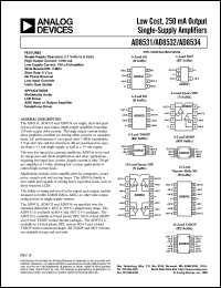 datasheet for AD8531 by Analog Devices