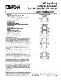 datasheet for AD8591 by Analog Devices