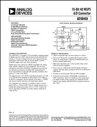 datasheet for AD9040 by Analog Devices