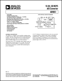 datasheet for AD9051 by Analog Devices